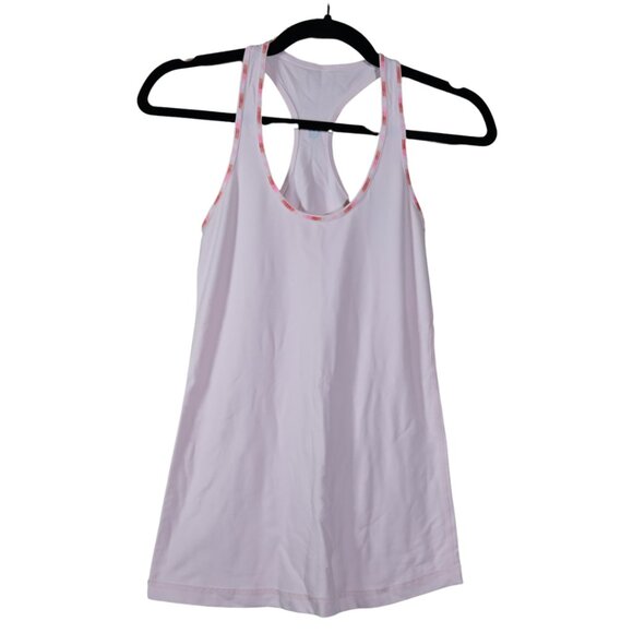 EUC Lululemon Cool Racerback Tank in Heathered Pig Pink Size 8 - Picture 3 of 4